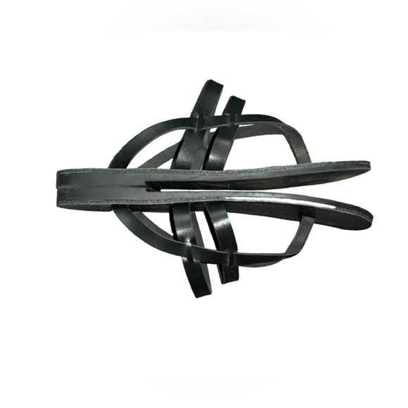 Splendid Black Criss Cross Sandals Flip Flops Flats Size 8 - Picture 3 of 6